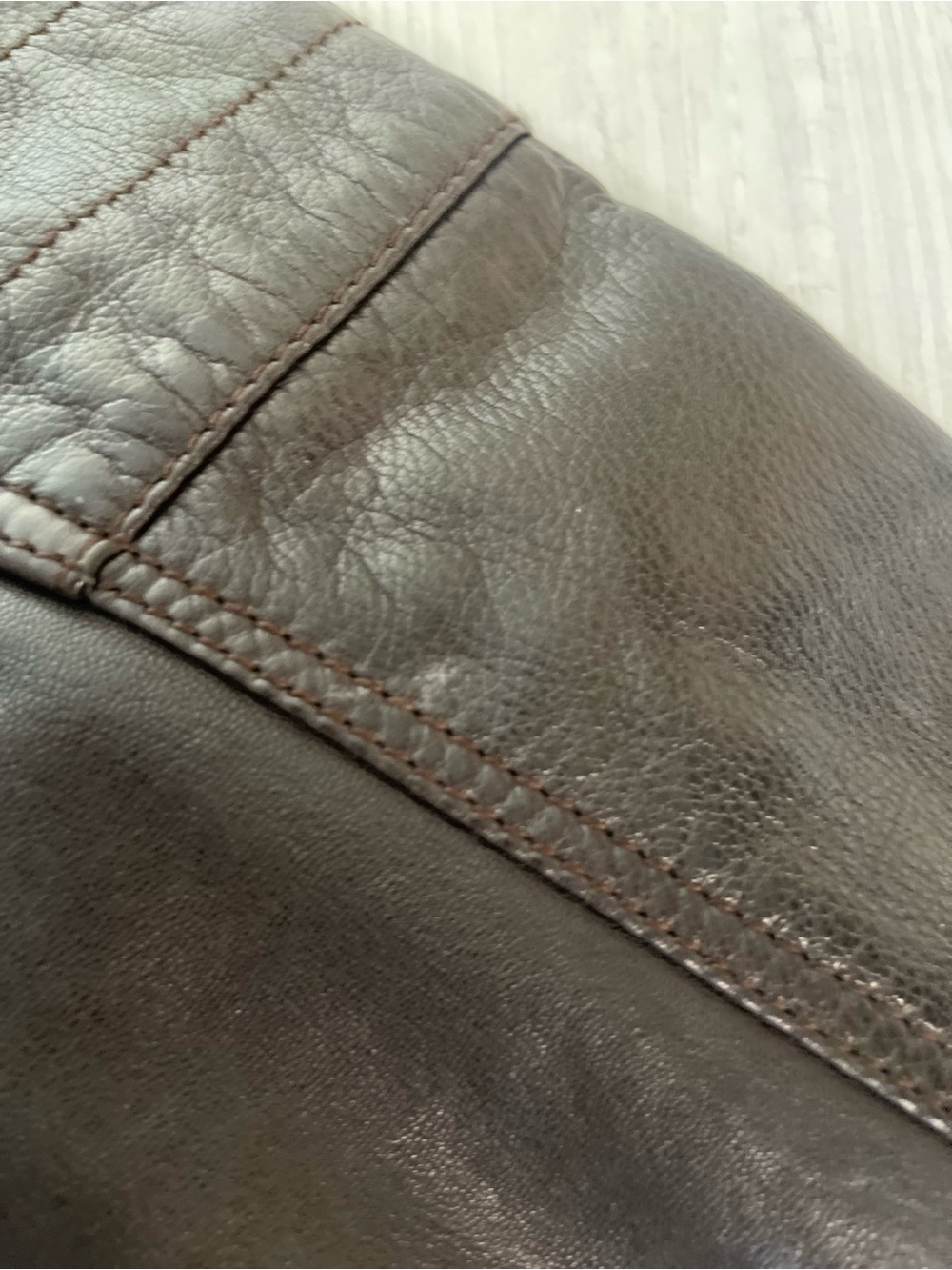 Hugo Boss leather jacket moto full zip - Picture 13 of 13
